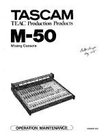 Tascam M-50 - Service Manual